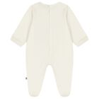 Ivory & Gold Logo Babygrow, 1, hi-res
