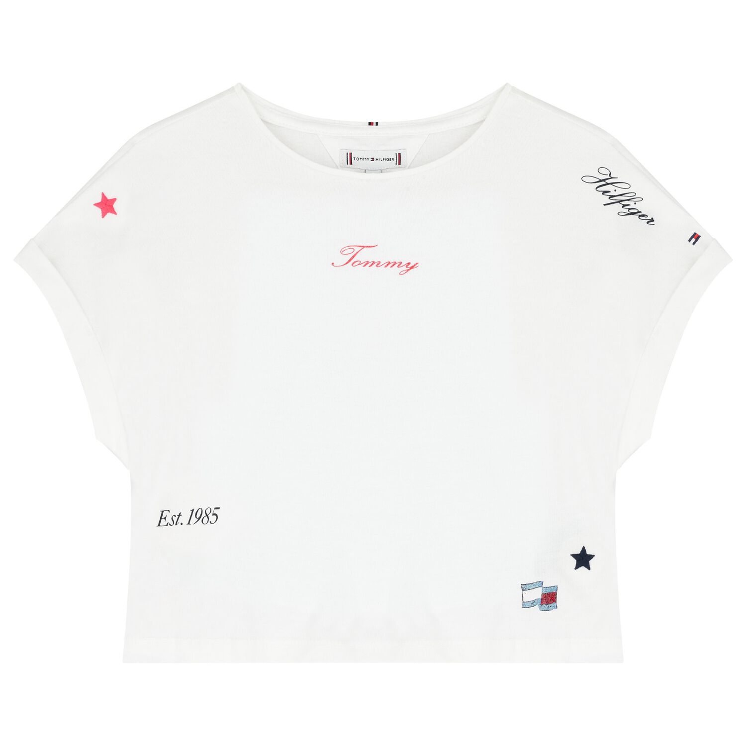 Girls White Logo T-Shirt, 1, hi-res image number null