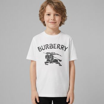 Boys White EKD Logo T-Shirt