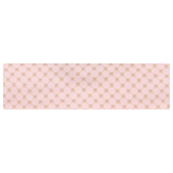 Baby Girls Pink & Gold Logo Headband