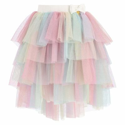 Girls Multi Colour Tulle Skirt