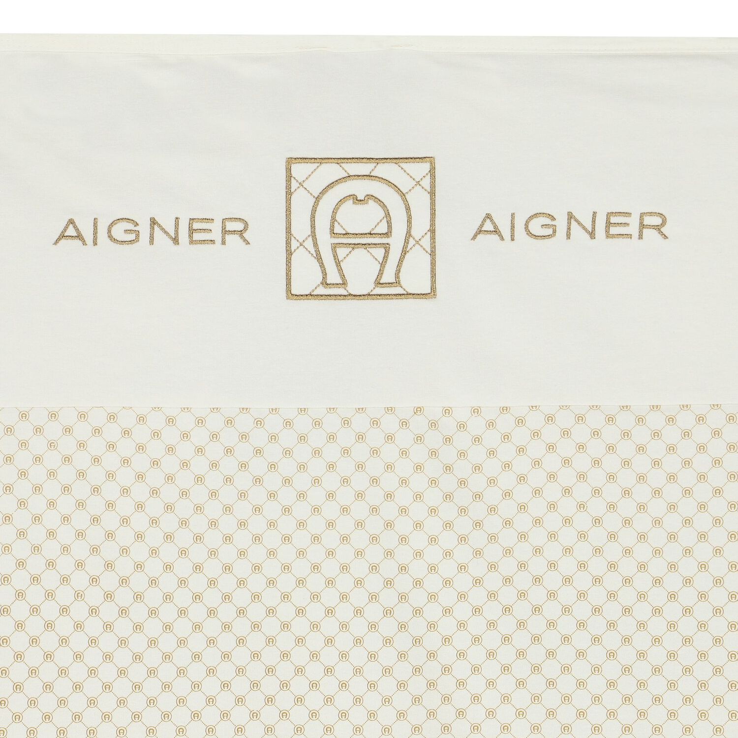 Ivory & Gold Logo Baby Blanket, 1, hi-res image number null