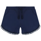 Girls Navy Shorts, 2, hi-res