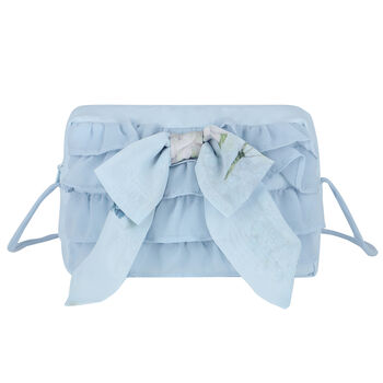 Girls Blue Chiffon Handbag