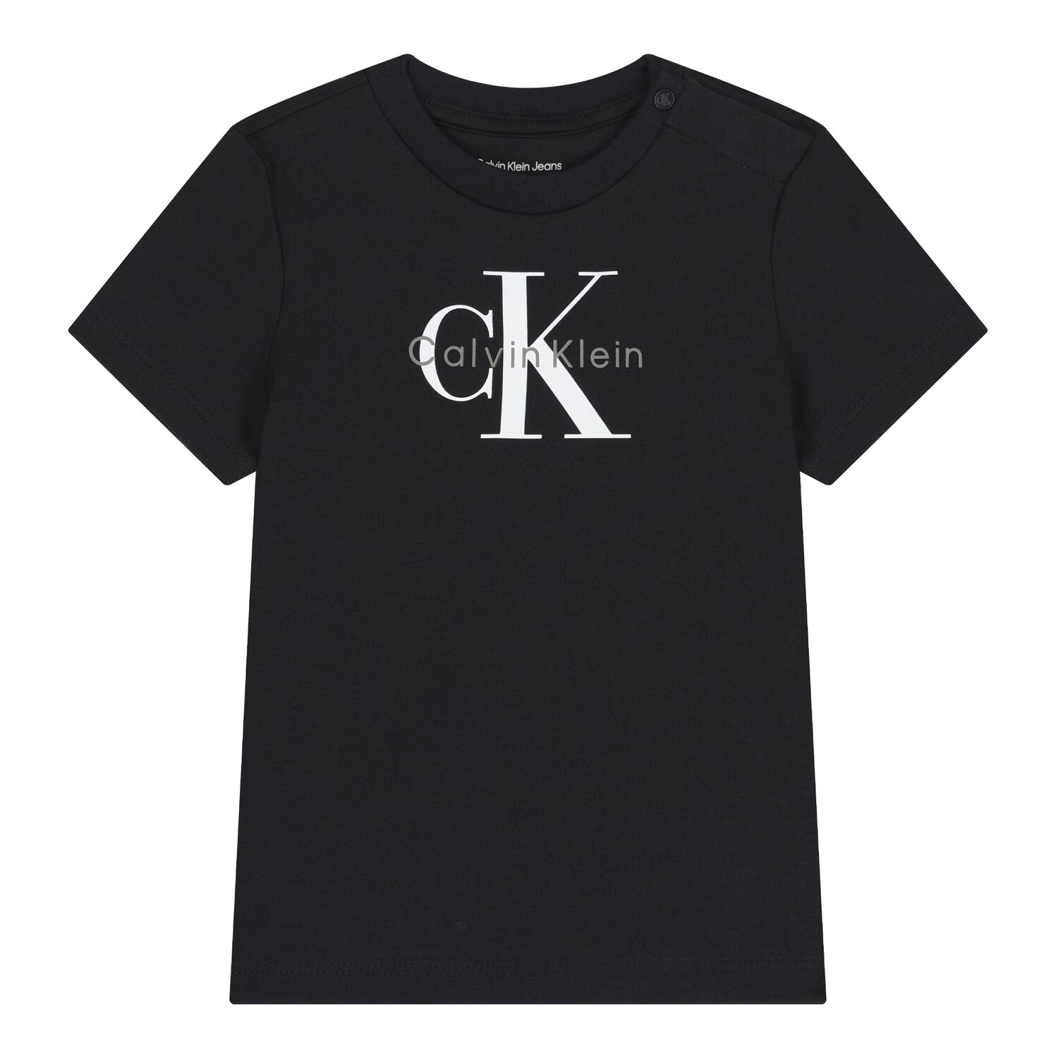 تيشيرت اولاد بالشعار باللون الاسود , 1, hi-res