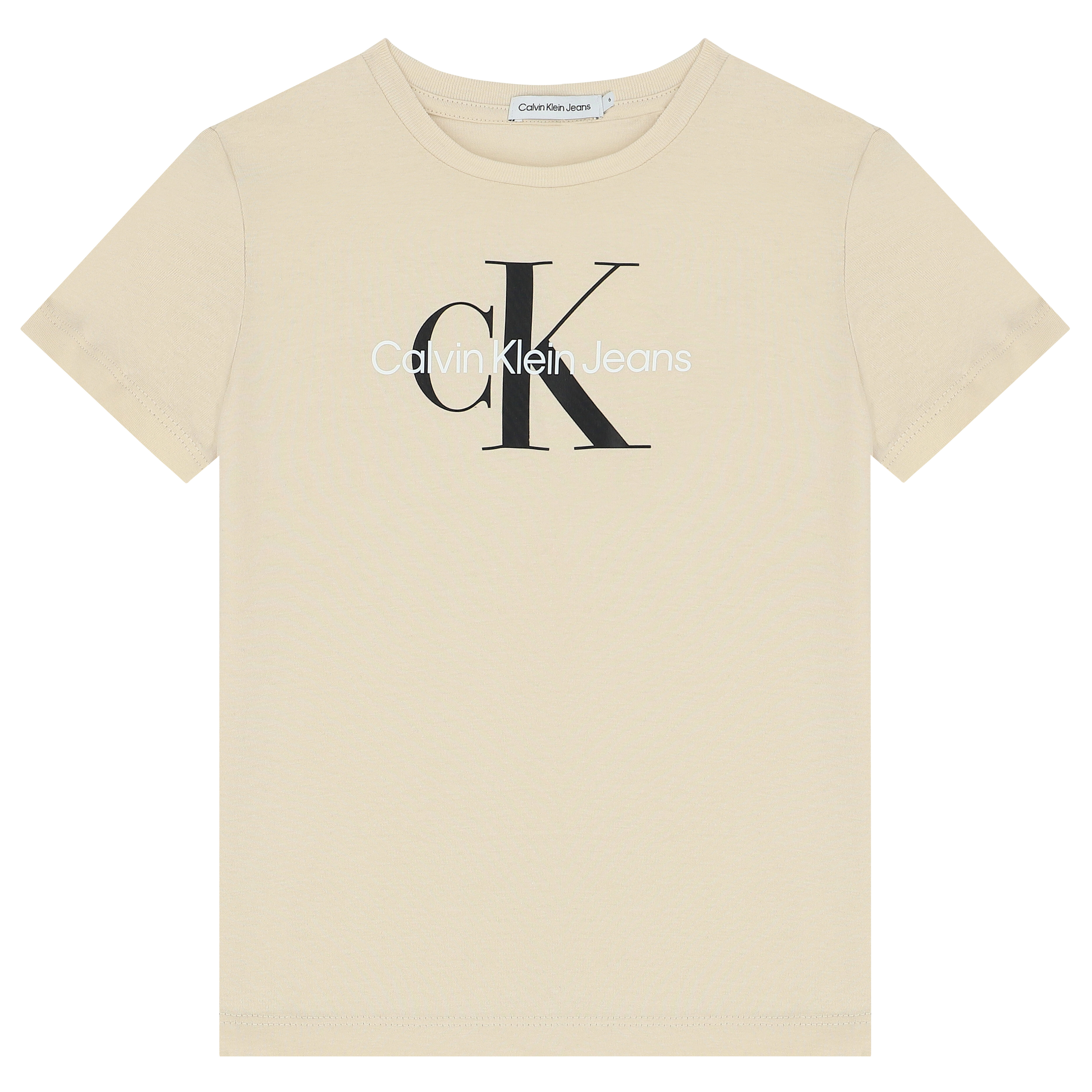 Calvin klein t shirt beige cheap