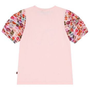 Girls Pink Ribbon Top