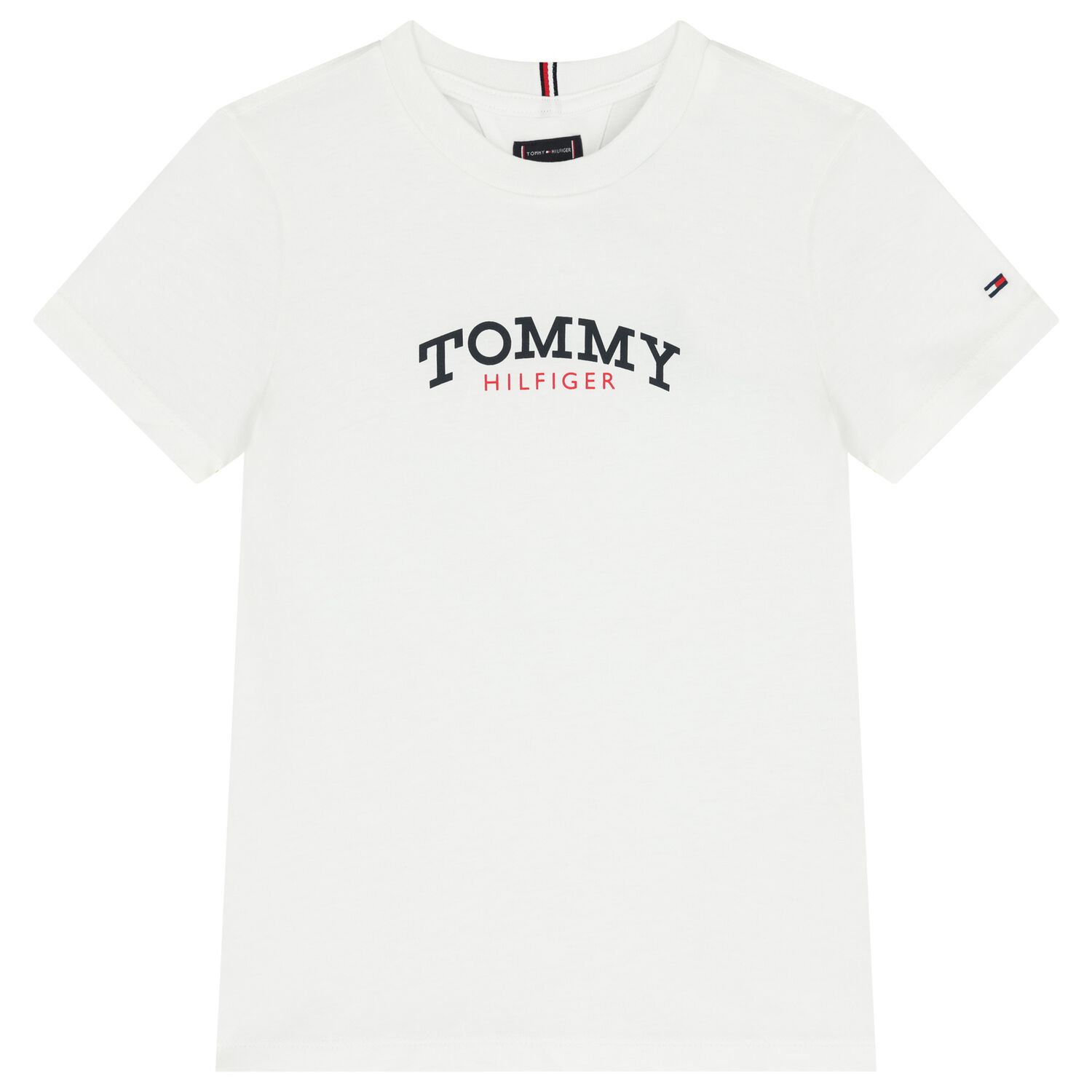 Boys White Logo T-Shirt, 4, hi-res