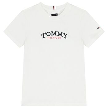 Boys White Logo T-Shirt