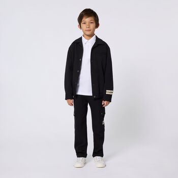 تيشيرت بولو بالشعار باللون الابيض