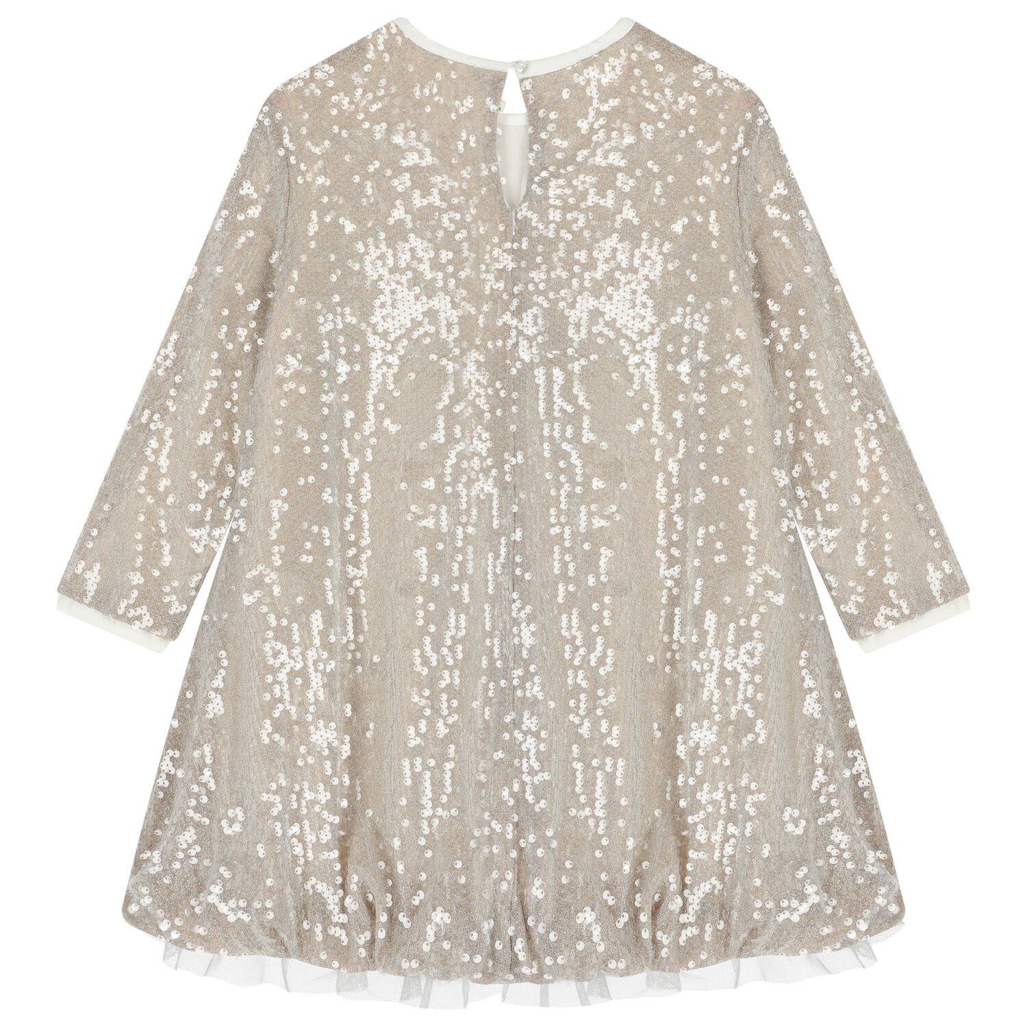 Girls Gold & Silver Embellished Dress, 1, hi-res image number null