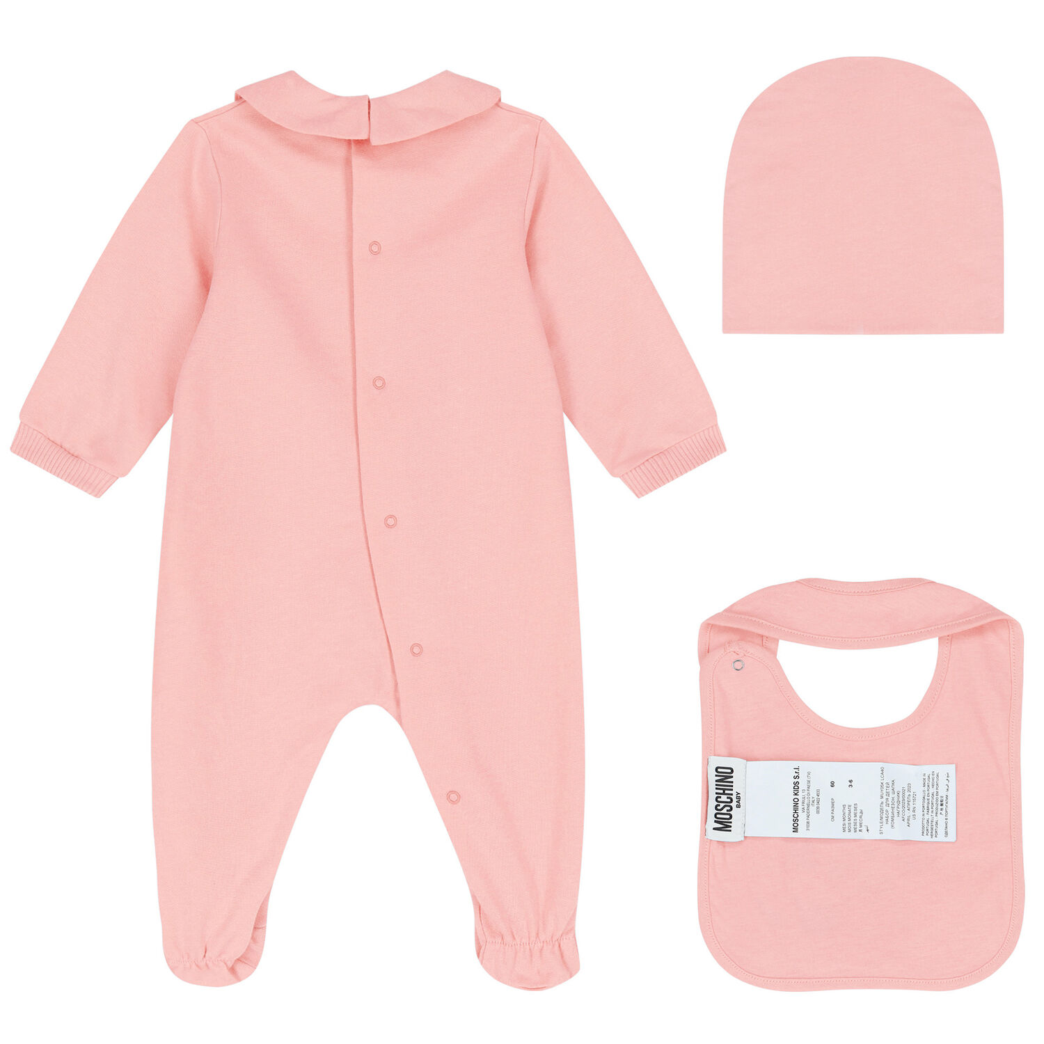 Pink Teddy Bear Logo Babygrow Gift Set, 2, hi-res image number null