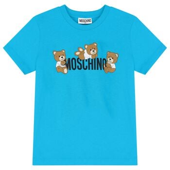 تي شيرت بشعار تيدي بير باللون الأسود