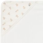 Ivory & Beige Teddy Bear Baby Hooded Towel, 1, hi-res