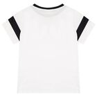 Boys White Logo T-Shirt, 1, hi-res
