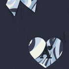 Girls Navy Blue Swirl Dress, 2, hi-res