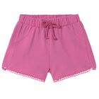 Younger Girls Pink Shorts, 1, hi-res