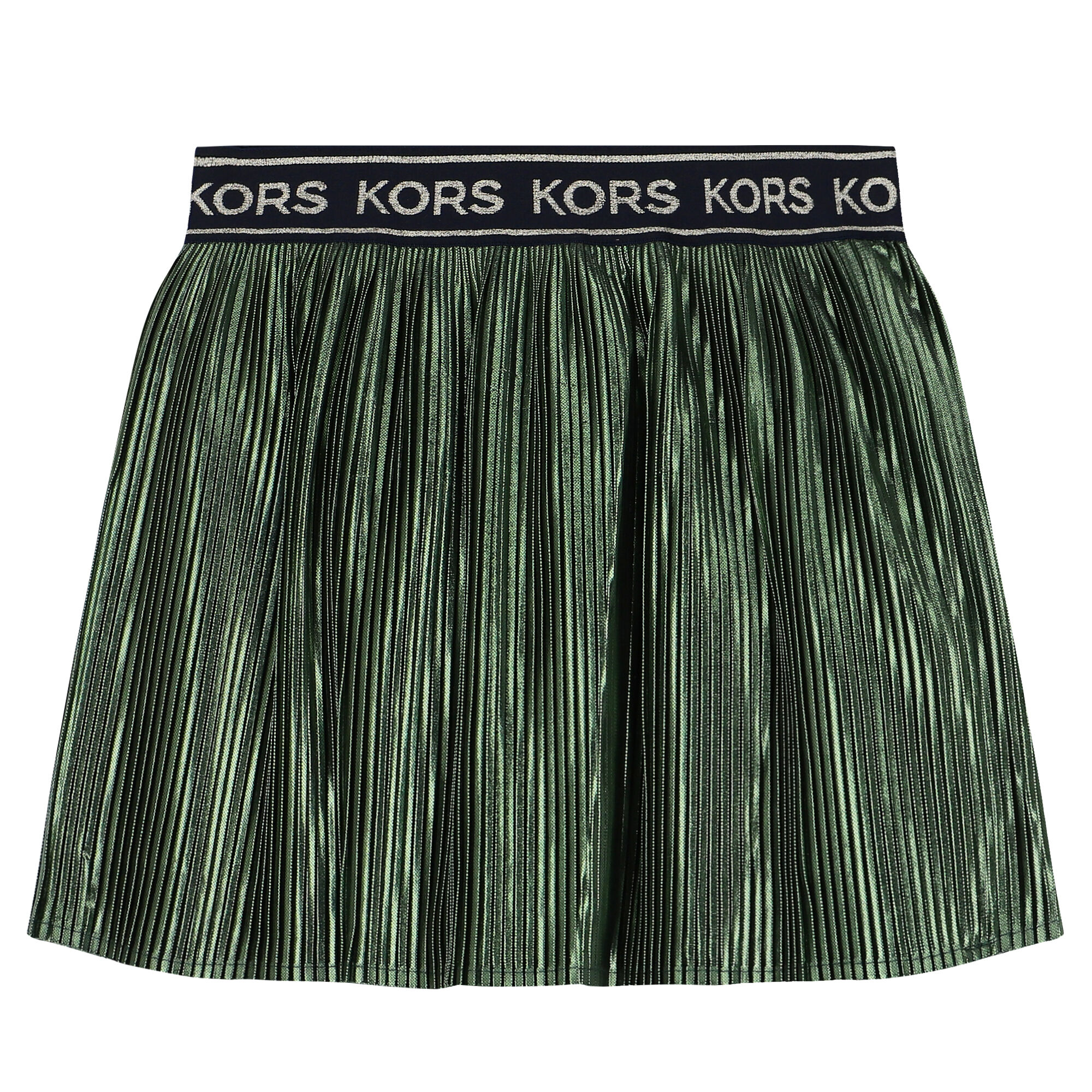 Michael kors online green pleated skirt