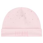 طقم هدايا ملابس أطفال بناتي بطبعة خريطة جغرافية باللونين الوردي والبيج, 2, hi-res