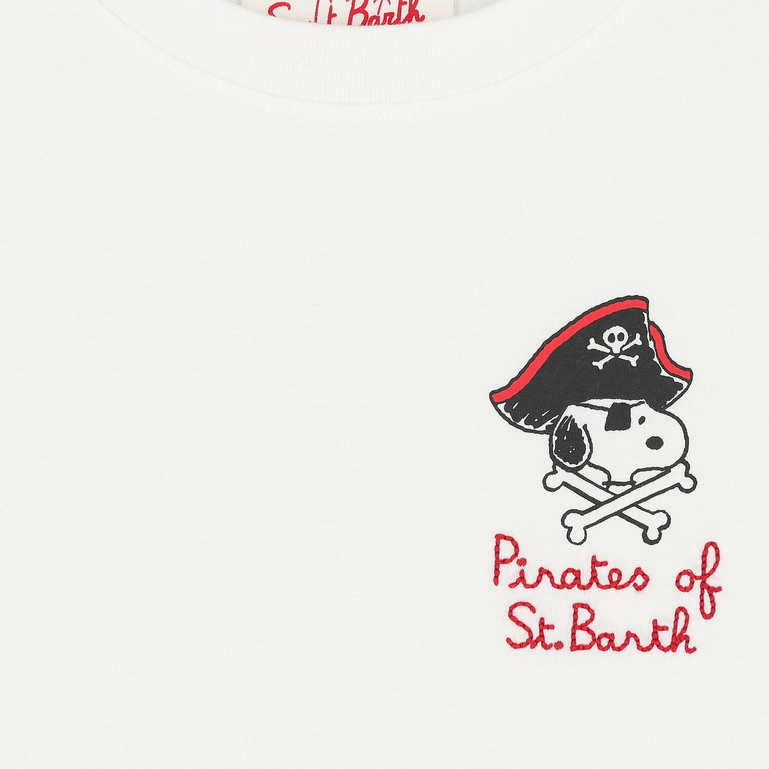 Boys White Pirates of St Barth Snoopy T-Shirt, 1, hi-res image number null