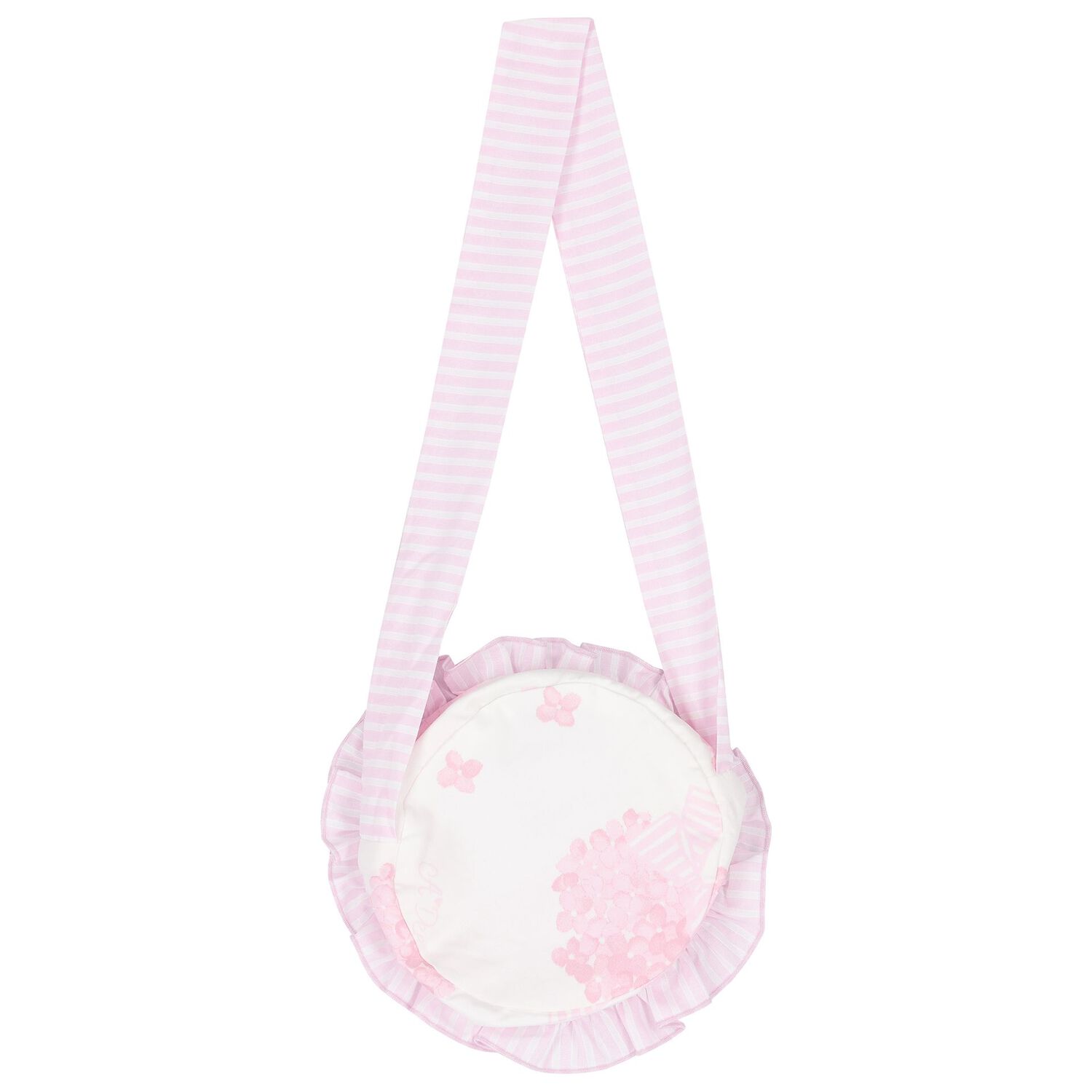 Girls White & Pink Cotton Bag, 1, hi-res image number null