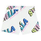 شورت بنات بالشعار باللون الأبيض, 1, hi-res