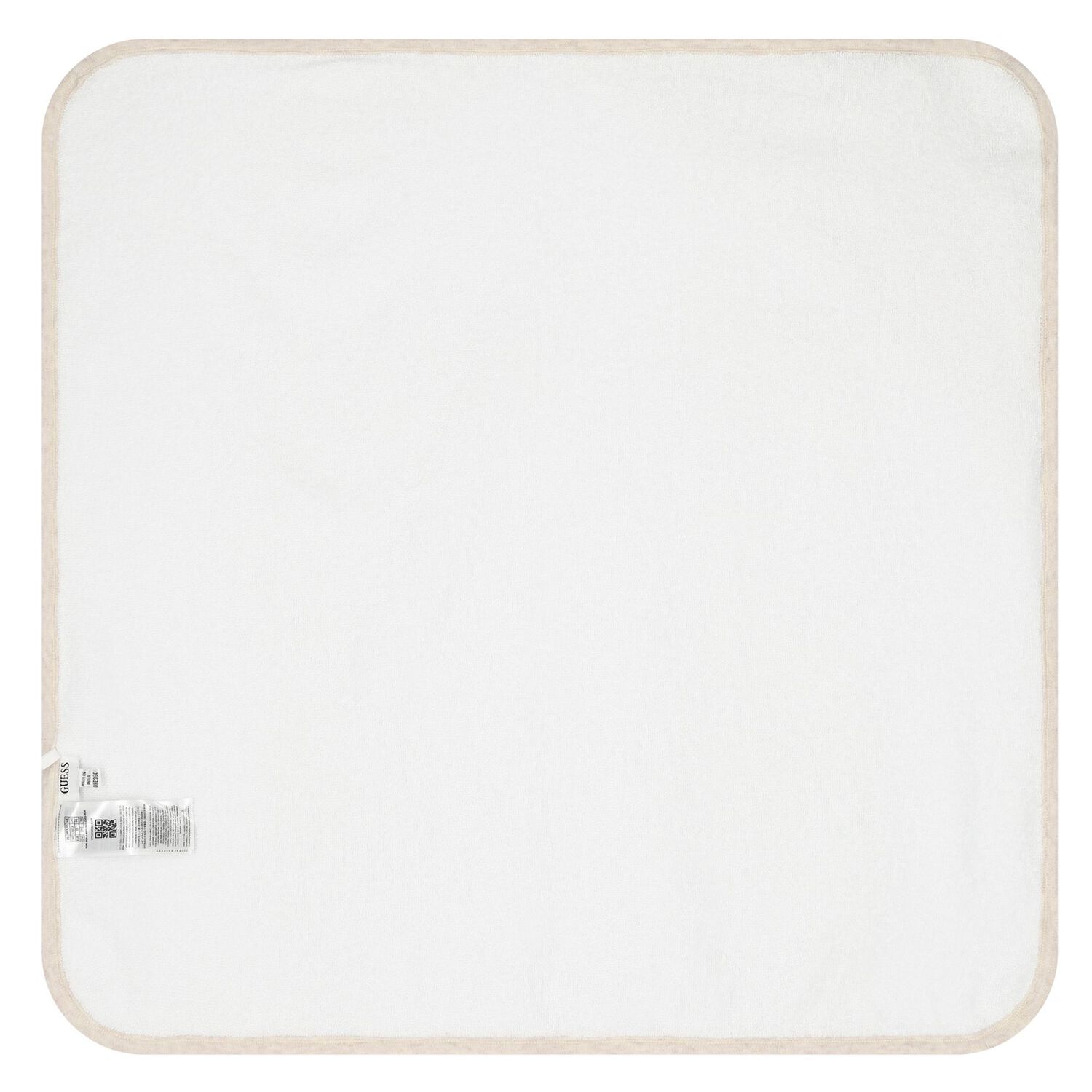 منشفة  هودي بالشعار باللون الأبيض والبيج  للأطفال , 1, hi-res