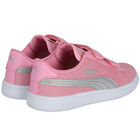 Girls Pink Logo Smash Trainers, 2, hi-res