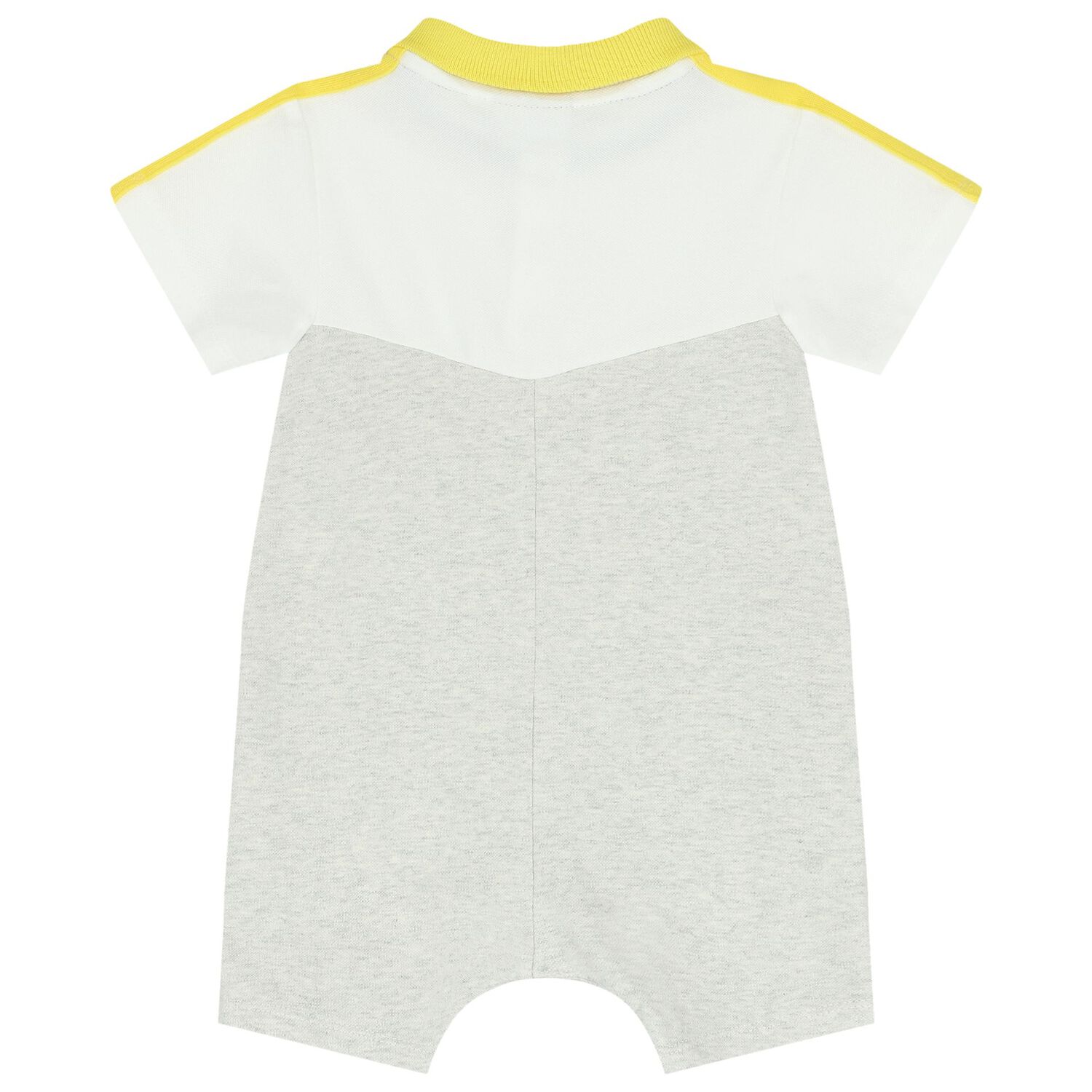 Baby Boys Grey Logo Polo Romper, 3, hi-res image number null