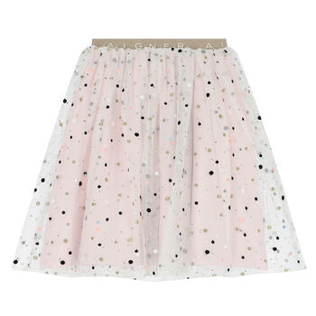 Girls Pink Tulle Skirt