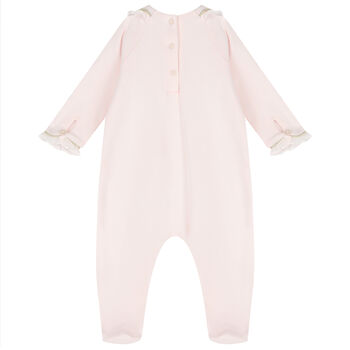 Baby Girls Pink & Gold Babygrow