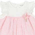 Baby Girls White & Pink Dress Set, 1, hi-res