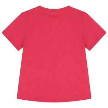 Girls Pink Logo T-Shirt