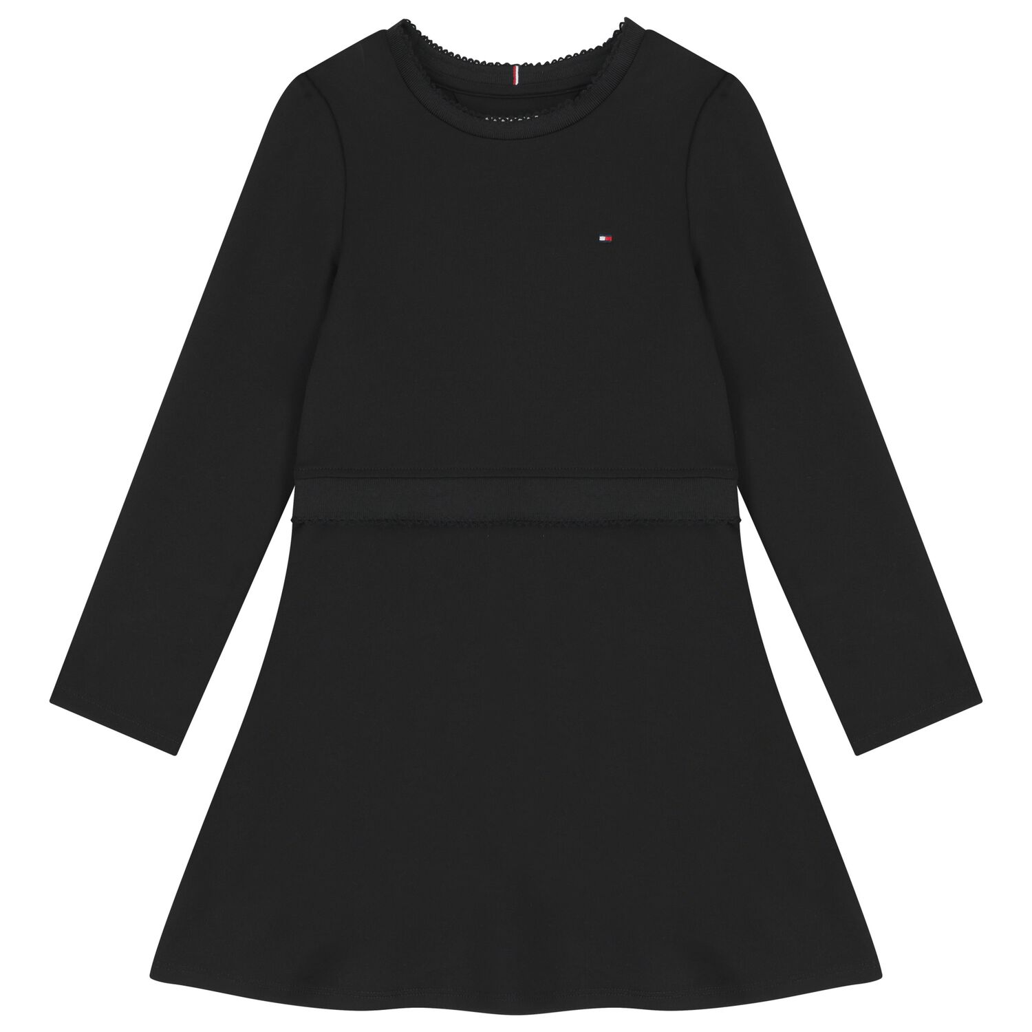 Girls Navy Blue Logo Dress, 1, hi-res