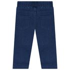 Younger Boys Yellow & Blue Denim Trouser Set, 1, hi-res