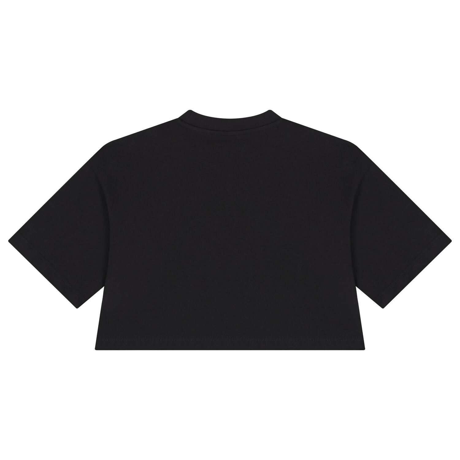 تي شيرت بنات بالشعار باللون الأسود, 3, hi-res