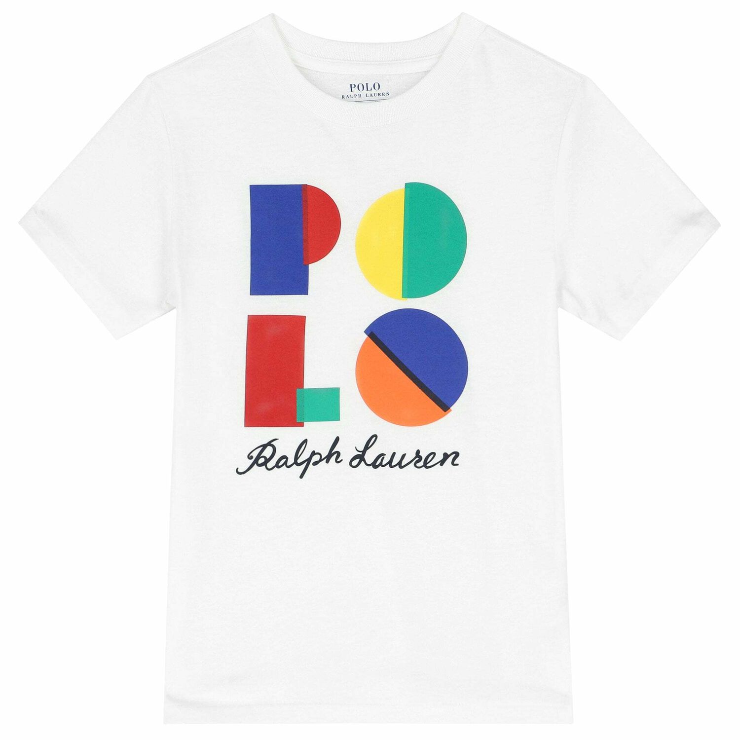 Girls White Logo T-Shirt, 1, hi-res