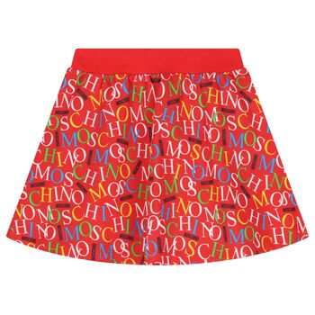 Girls Red Logo Skirt