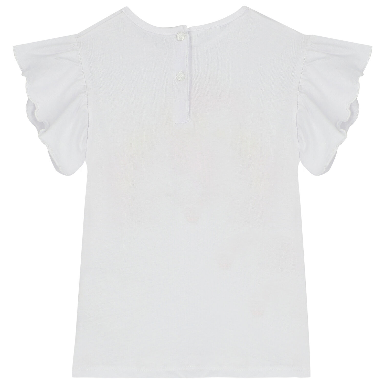 تيشيرت بنات بطبعة يونيكورن باللون الابيض, 1, hi-res