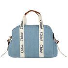 Denim Blue Logo Baby Changing Bag, 1, hi-res