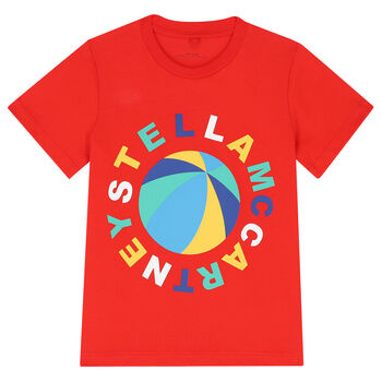 Red Beach Ball Logo T-Shirt