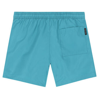 Boys Green Logo Swim Shorts