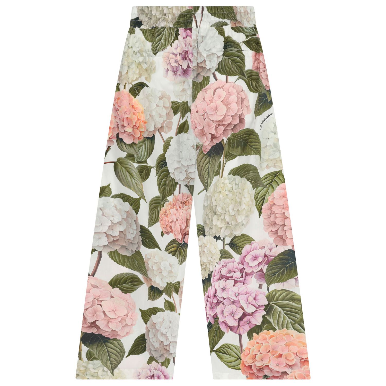 Girls Multi-Coloured Flower Floral Trousers, 1, hi-res