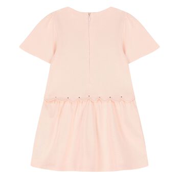 Younger Girls Pink Logo Dress