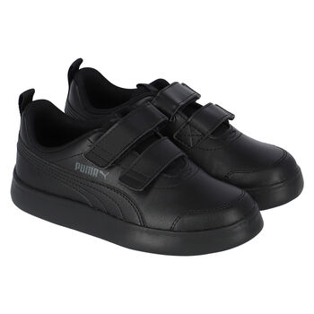 Boys Black Courtflex Trainers