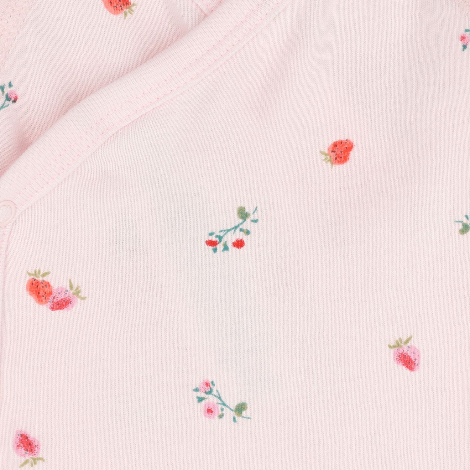 Baby Girls Ivory Strawberry Bodysuit ( 3-Pack ), 1, hi-res