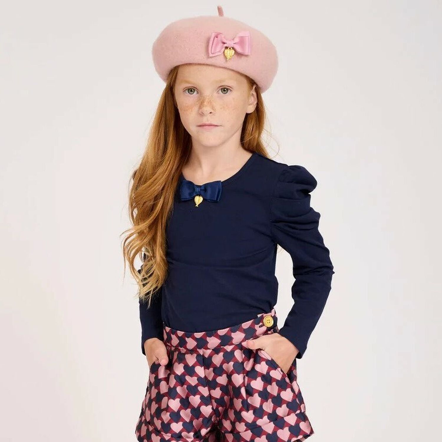 توب بأكمام باللون الازرق للبنات, 4, hi-res image number null