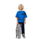 Boys Blue Zipped Logo T-Shirt, 2, hi-res