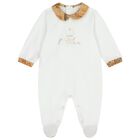 White & Beige Geo Map Babygrow Gift Set, 1, hi-res