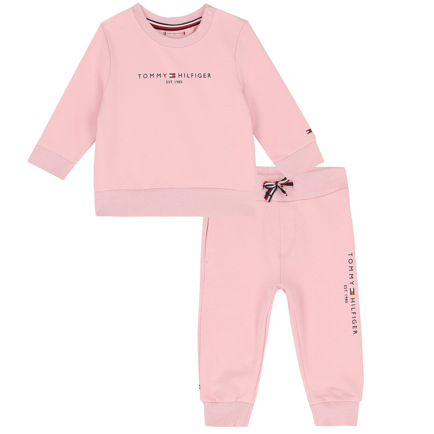 Baby Girls Pink Logo Tracksuit, 4, hi-res